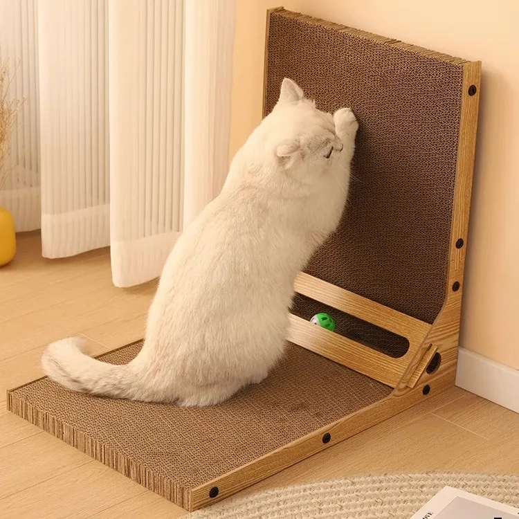 立式猫窝猫抓板一体耐磨不易掉屑猫爪板替换芯瓦楞纸猫咪玩具磨爪