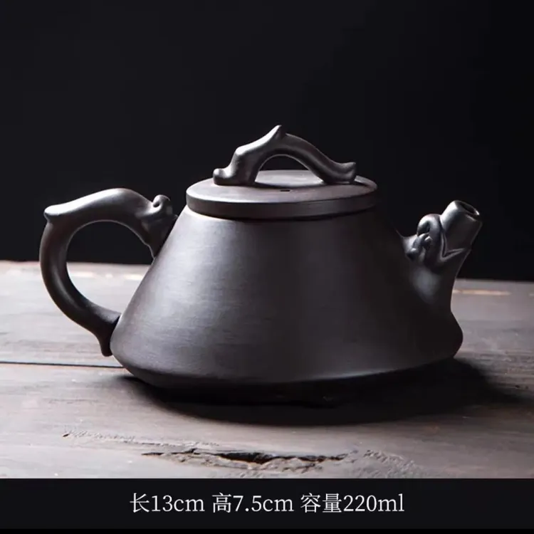 原矿紫砂壶泡茶壶单壶功夫茶具泡茶器纯手工家用大容量紫泥曲栏壶