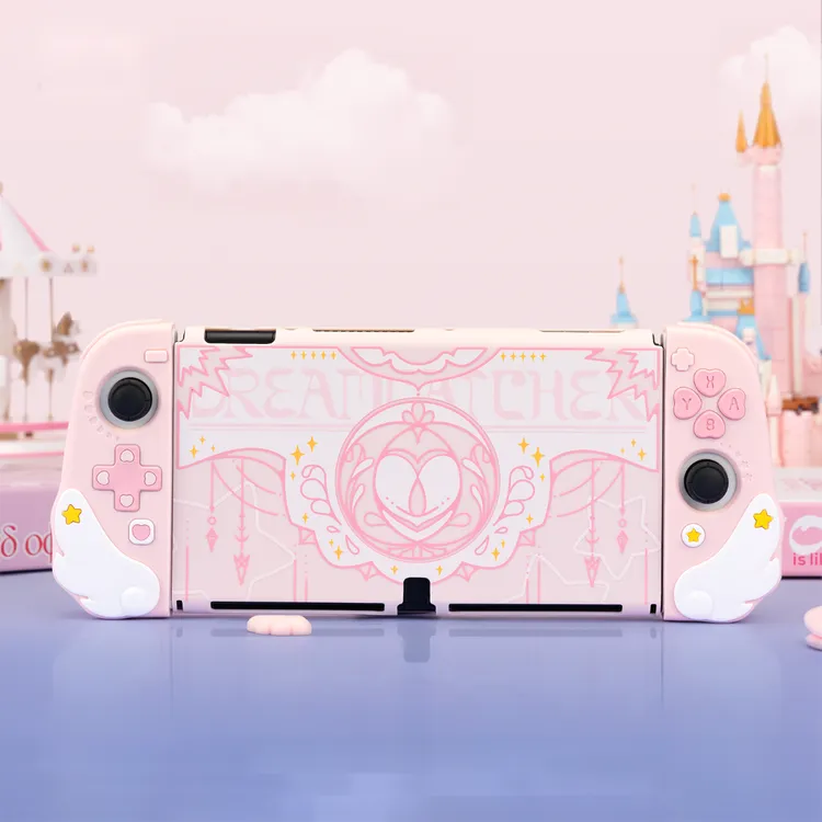 极想 任天堂switch oled保护壳星翼物语硬壳全包款分体式保护套
