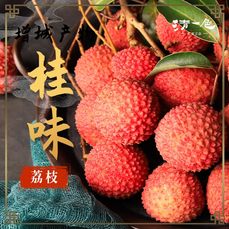 【顺丰冷链】增城兰溪桂味荔枝果园送到家3斤爽脆清甜多汁送礼礼盒