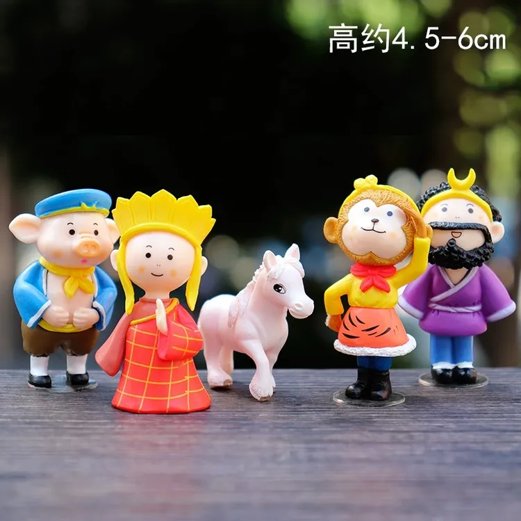 西游记师徒四人孙悟空唐僧猪八戒沙僧微景观盆景多肉摆件树脂公仔