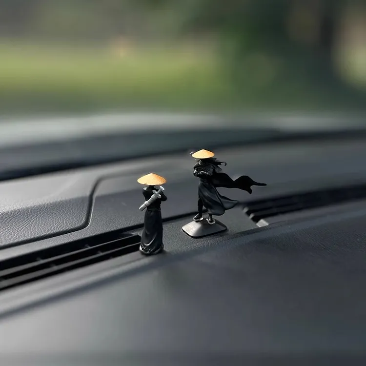 侠客行汽车窗边中控台摆件江湖古风使用公仔治愈系男生使用装饰品