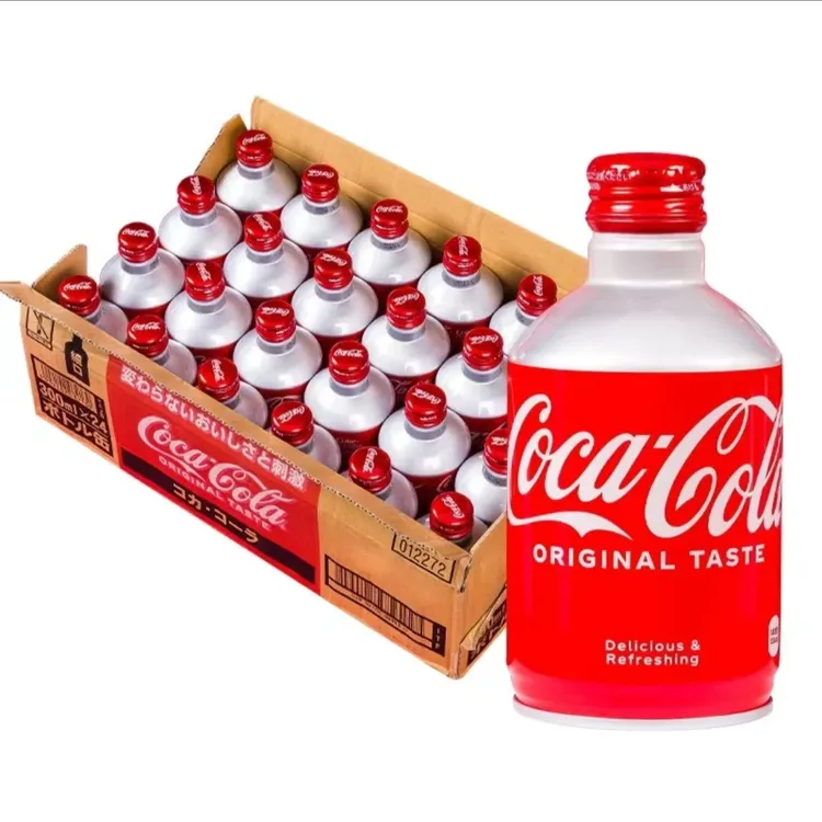 日本进口可乐芬达整箱铝罐碳酸饮料汽水300ml24罐装