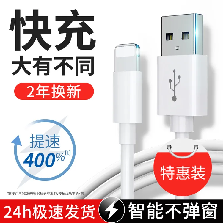 适用苹果iPhone13数据线12/14快充11promax手机X速冲ipad正品iPho