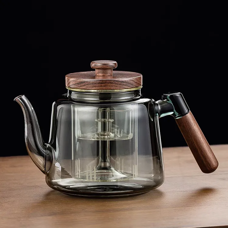 2024新款玻璃煮茶壶蒸煮一体煮茶器电陶炉加厚大容量耐高温烧水壶