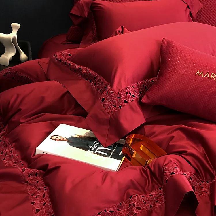 米熊-《初心》轻奢结婚简约喜被套四件套  床上用品