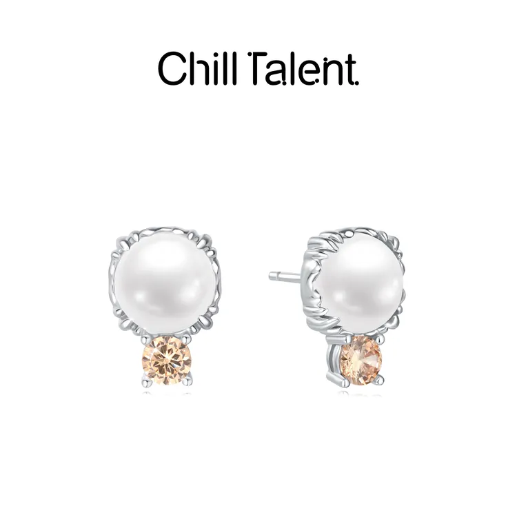 chill talent 铜合金耳饰 落日精灵耳钉百搭高级感简约送礼物