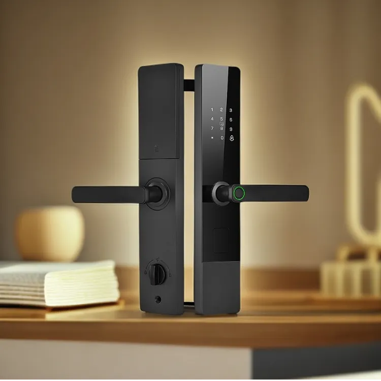 半自动刷卡密码指纹手机控制民宿酒店门锁门锁门锁智能锁