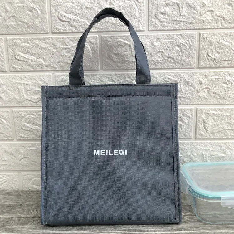 简约饭盒袋保温袋手提袋防水铝箔加厚便当袋大容量手提包饭袋子