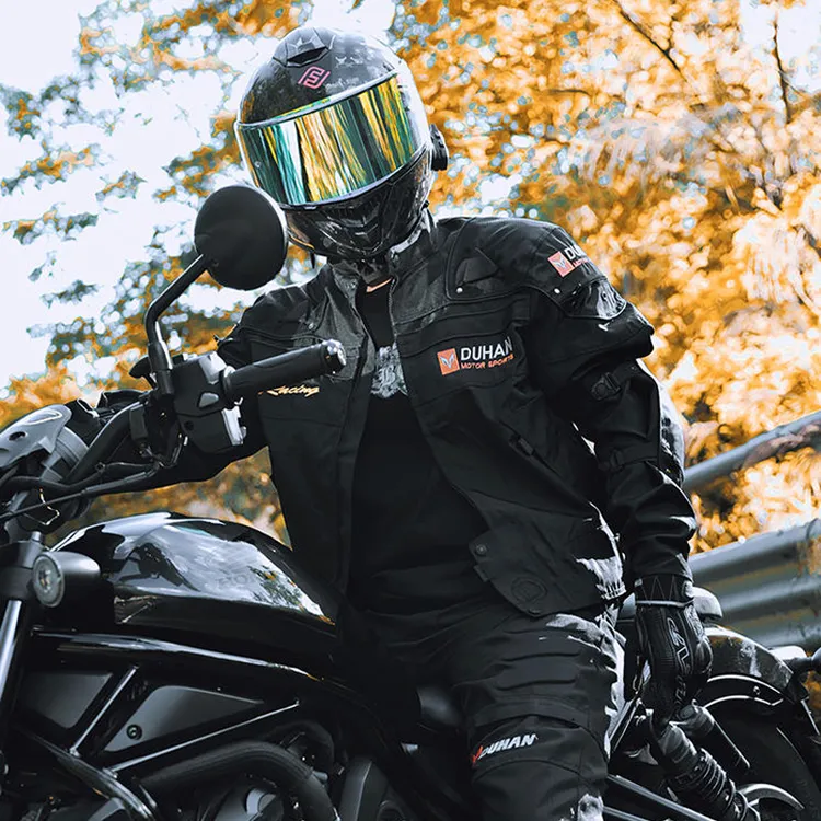 杜汉摩托车骑行服020四季防摔机车服越野赛车服夹克骑士外套
