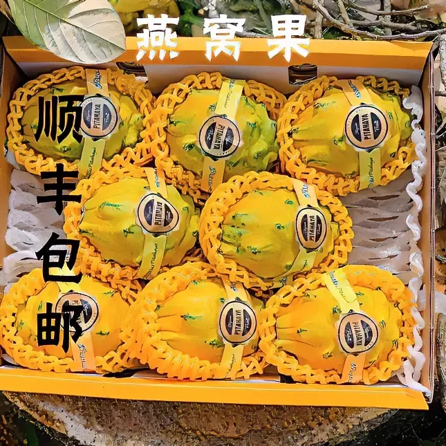 【顺丰包邮】海南燕窝果当季大果新鲜麒麟果黄色白肉火龙果1-5斤装