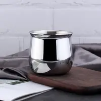 18/10不锈钢加厚三层钢奶杯料理杯牛奶杯咖啡杯喝水杯防摔饮水杯