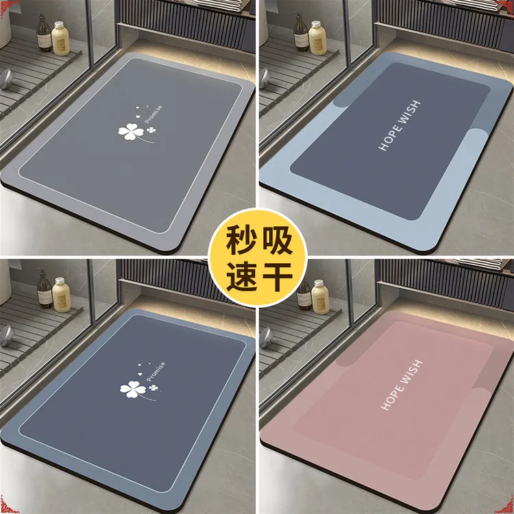 软硅藻吸水垫入户门高档防滑速干脚垫卫生间地垫厨房入户免洗地垫