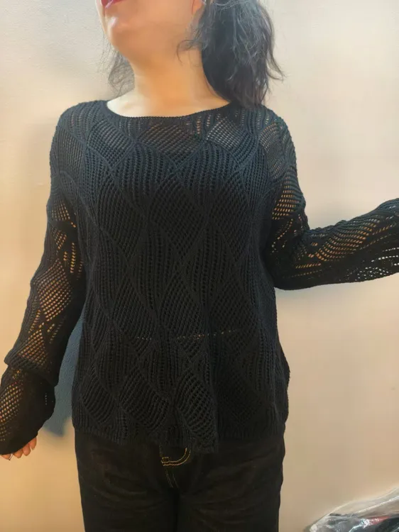 小众设计师高级镂空针织衫长袖