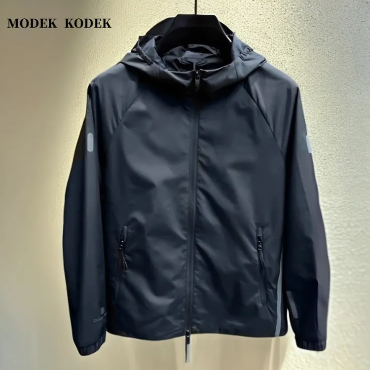 MODEK KODEK新款潮牌连帽男士长袖休闲夹克秋季潮流时尚百搭外套