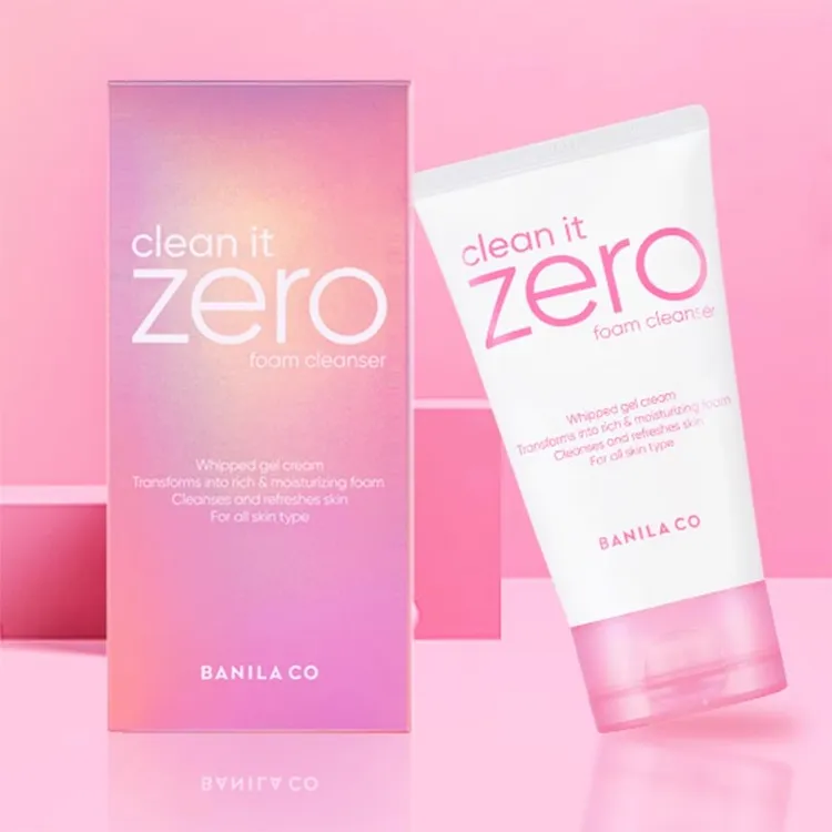 芭妮兰致柔zero洁面霜120ml洗面奶女泡沫深层清洁肌肤保湿洁面乳