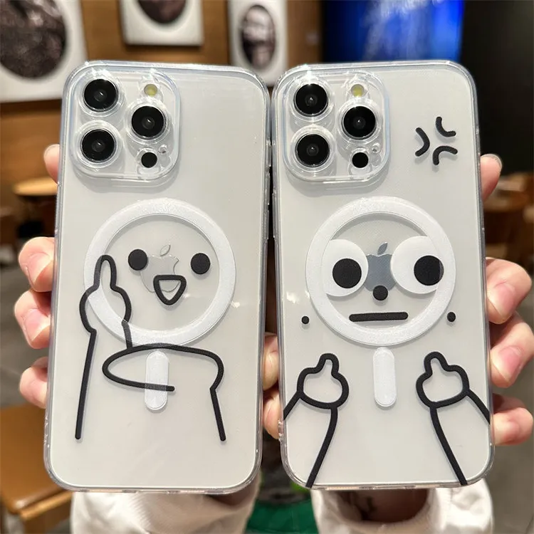 magsafe磁吸适用苹果17promax情侣手机壳iPhone15新款14P防摔7/8P