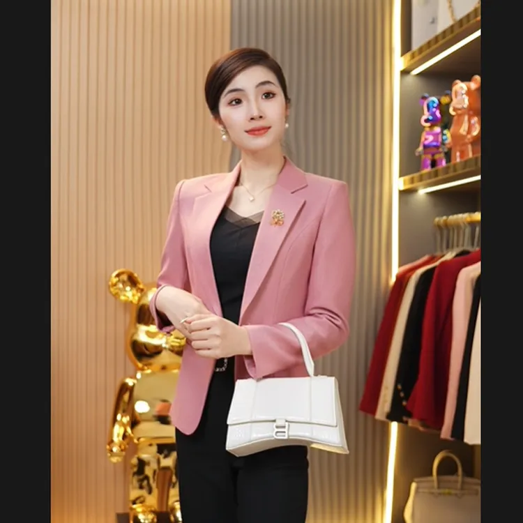 春秋西装外套女小个子2025新款轻奢百搭礼物气质休闲上衣28877