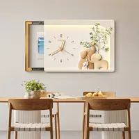 2025新款大象电表箱装饰画钟表配电箱遮挡时钟挂画电闸弱电箱壁画