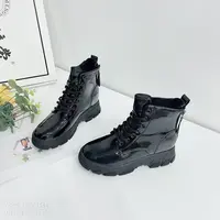 50508B   冬季新款时尚休闲百搭内增高马丁靴加绒