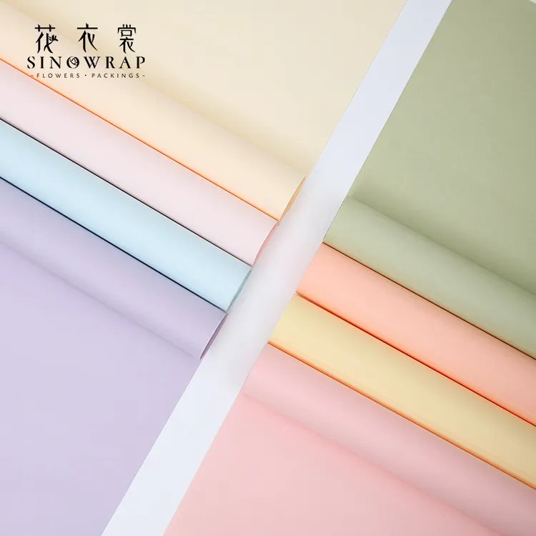 小号风华纸木棉纸花束包装纸纯色防水艺术鲜花包花纸