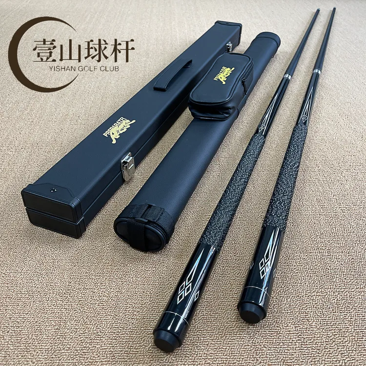 美洲豹威龙台球杆碳素枫木黑科技中式黑八桌球杆中头杆小头杆入门