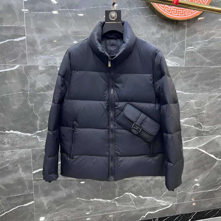 2024男士新款冬季棉服流行修身时尚百搭轻奢潮流保暖立领轻薄外套