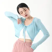 23039现代舞上衣古典舞形体服瑜伽服长袖基训舞蹈练功服成人艺考