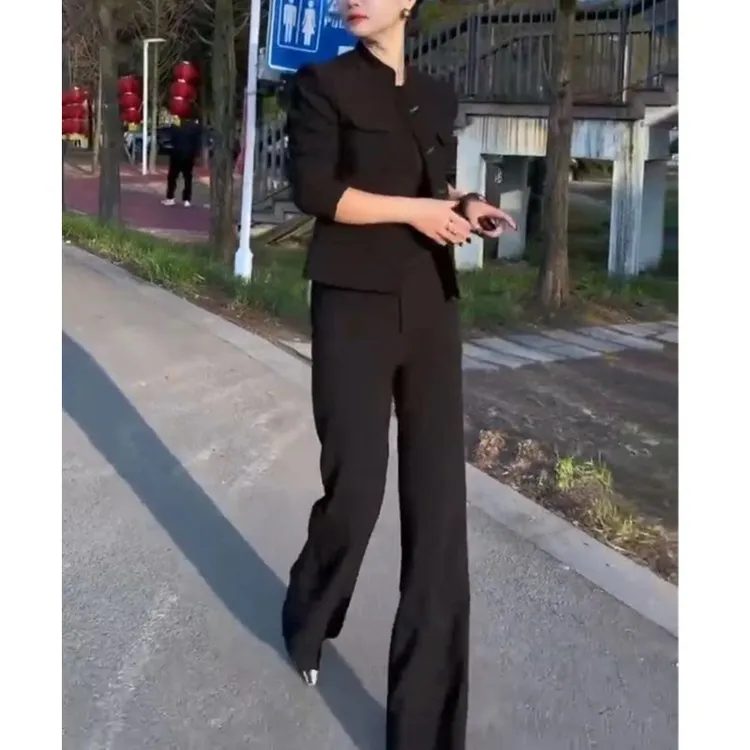春秋季新款时尚新中式国风盘扣女装