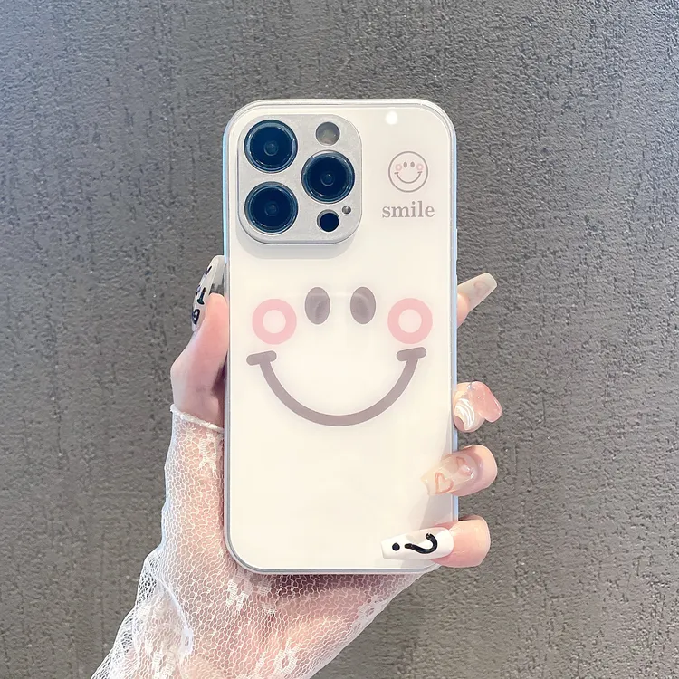 玻璃壳适用苹果15/iphone/华为荣耀/OPPO/VIVO/小米手机壳简约