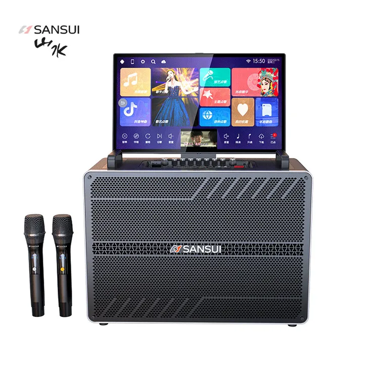 SANSUI/山水 K91点歌机音箱触摸屏户外卡拉ok家用家庭ktv音响套装