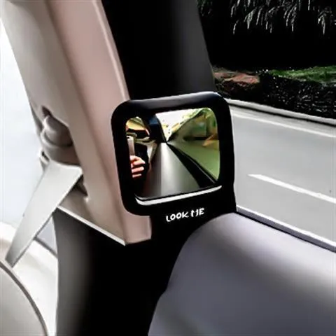 后排下车后视镜 汽车辅助倒车盲点镜车内宝宝观察镜创意用品超市