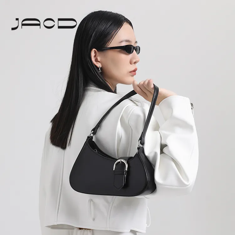 【JACD】时髦好物小众设计弧形袋口腋下包包单肩法棍包单肩包
