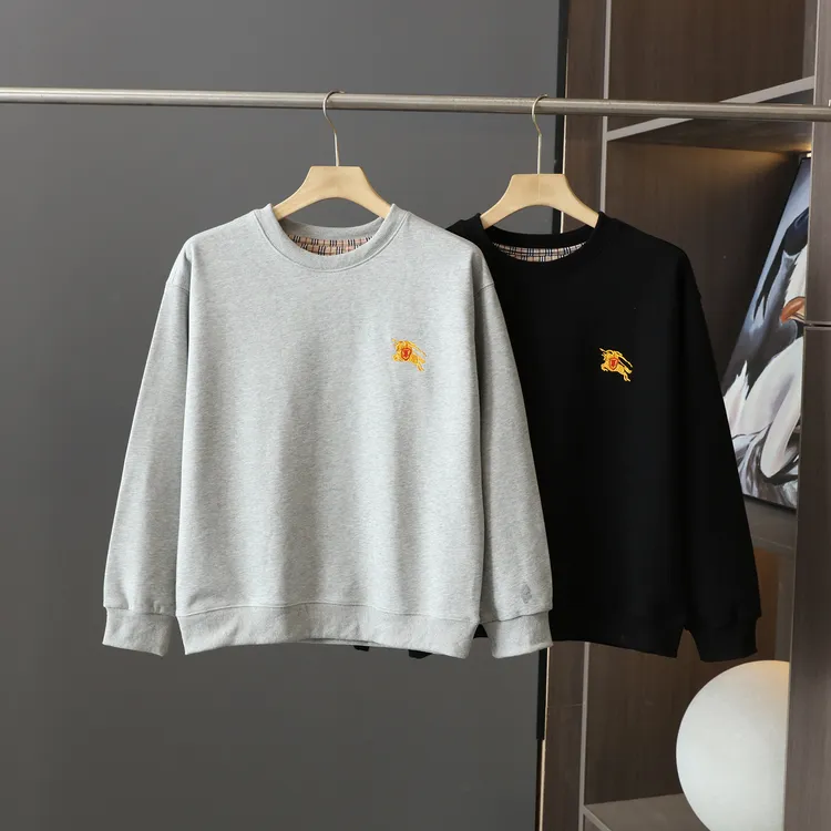 23年秋冬刺绣战马标男士套头轻奢卫衣休闲运动时尚潮流百搭韩版