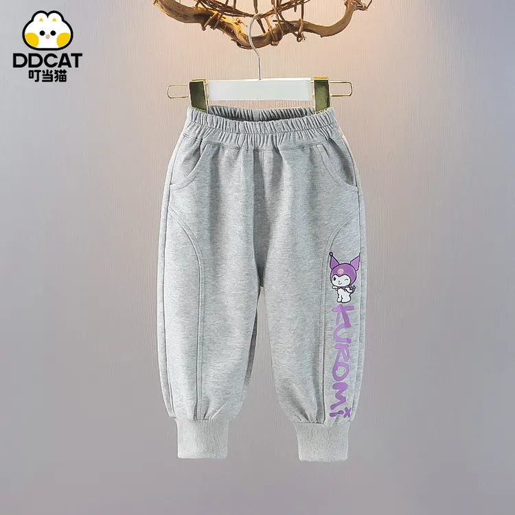叮当猫儿童裤子春秋季洋气女童休闲运动卫裤秋装小童女宝宝长裤潮