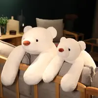 Yan fairy/妍精灵创意摆烂北极熊公仔毛绒玩具床上睡觉抱枕布娃娃