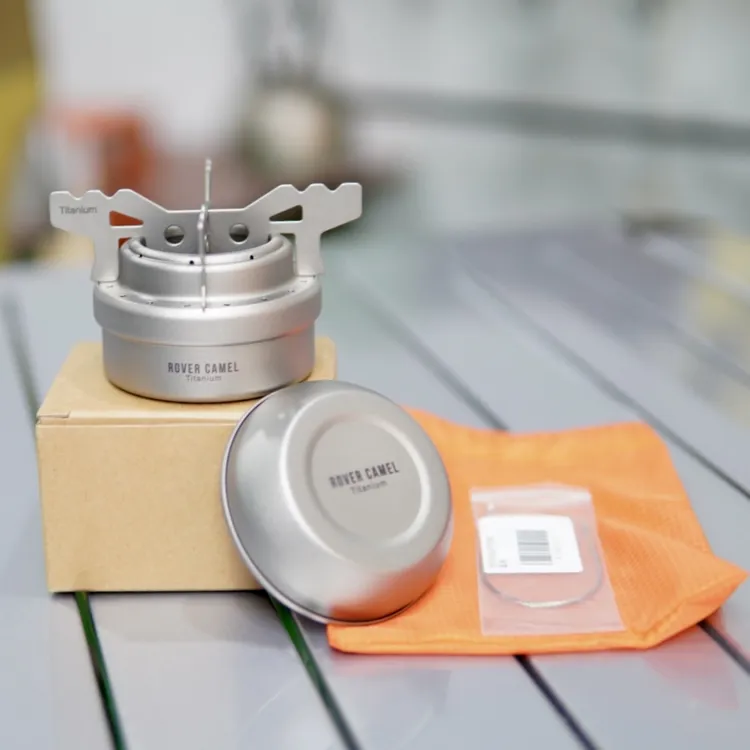 揽胜纯钛酒精炉液体酒精户外野营野餐徒步炉具便携炉具烧水方便