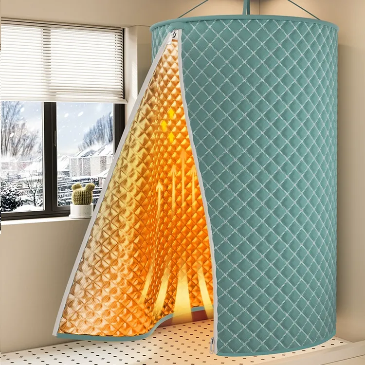 8MM夹棉浴罩浴室防水布卫生间洗澡帐浴罩浴帐冬天家用保温罩保暖