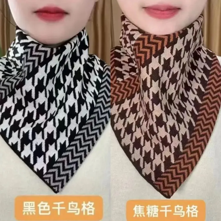 【拍1发2】现新款2024秋冬保暖护颈韩版防风百搭脖套气质三角围巾