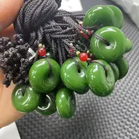 【大喜儿】深绿小面包扣吊坠-1WQ561