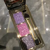 【女神同款】高颜值维妮小熊紫色系亮晶晶三色眼影盘亮片闪粉新款