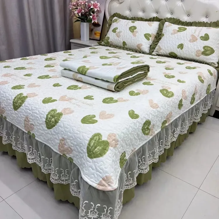 家纺床盖清仓处理加厚床单春秋四季款榻榻米炕盖大炕边床品家用艺