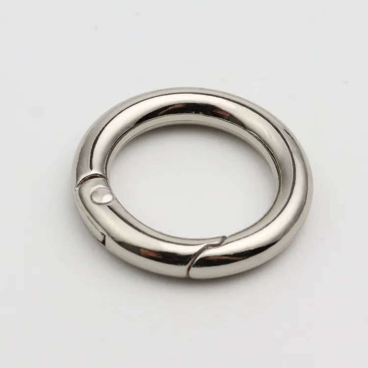 金属钥匙扣配件批发锌合金弹簧圈现货五金钩扣diy饰品卡扣圈挂件