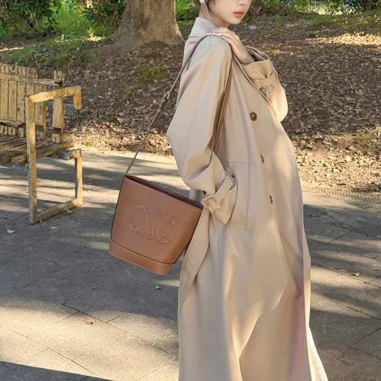 风与熏/挚爱流年 420g重工羊毛 3米5一件 高品质宽版经典风衣外套