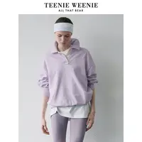 【赵老板专属】TeenieWeenie小熊24新慵懒风Polo立领运动卫衣0342
