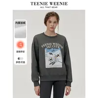 【赵老板专属】TeenieWeenie小熊卫衣24圆领休闲舒适加绒上衣0187