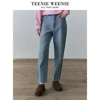【赵老板专属】TeenieWeenie小熊牛仔烟管裤早春女复古裤子0258