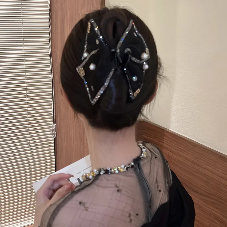 璀璨赫本风发夹女后脑勺抓夹时尚三角夹高端鲨鱼夹气质气质抓夹