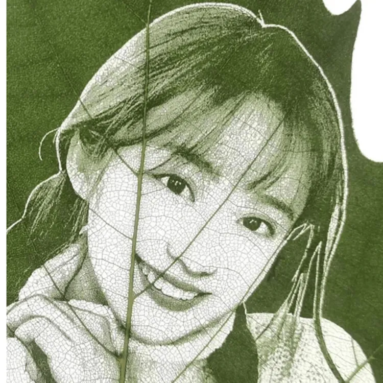 树叶雕刻定制创意照片叶雕定制结婚七夕情人毕业季生日闺蜜礼品