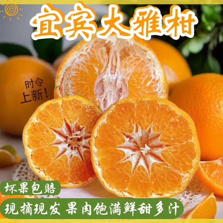 【精选大果】正宗四川耙耙柑鲜甜多汁春见耙耙柑 新鲜采摘优质5-8斤